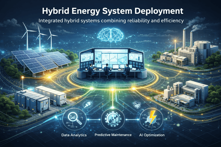 Hybrid microgrid architecture integrating PV, BESS, and thermal generation